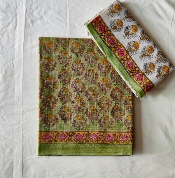 Floral Kota Doria Sari - Image 4