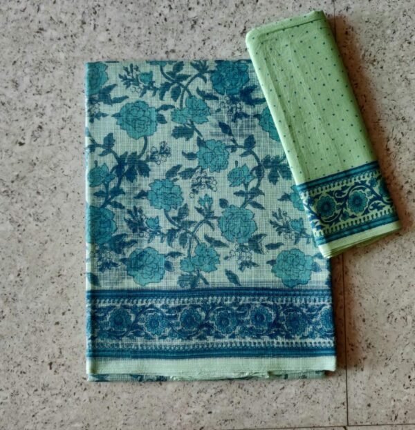 Floral Kota Doria Sari - Image 6